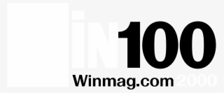 Win100 Logo Black And White - Graphics
