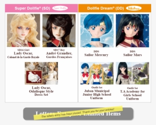 Entry For Limited Dollfie® Web Store Lottery - Cartoon