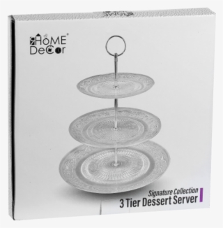 3 Tier Glass Cake Stand - Circle