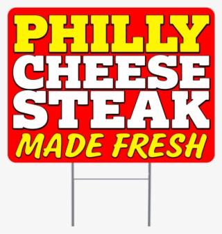 Philly Cheese Steak Inch Sign With Display Options - Poster