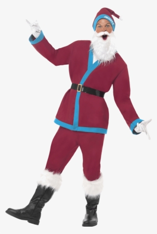 Claret And Blue Suit