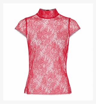 Rød Blonde Med Korte Ærmer - Pattern