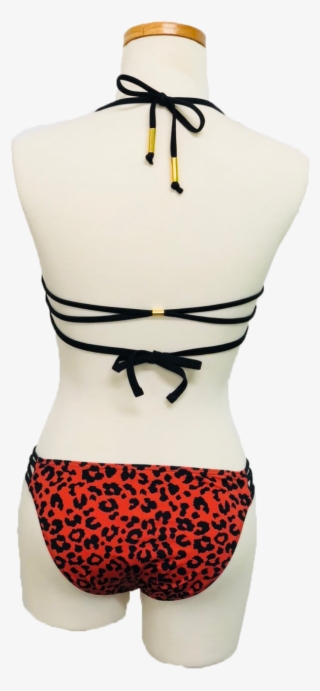 Women's Lace-up Bralette Bikini Suit - Mannequin