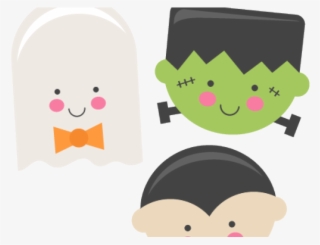 Digital Clipart Cute Monster - Cute Halloween Clipart Png