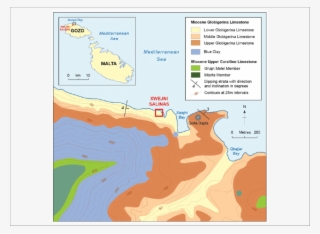 Location And Geology Of Xwejni Bay , With Location - Atlas