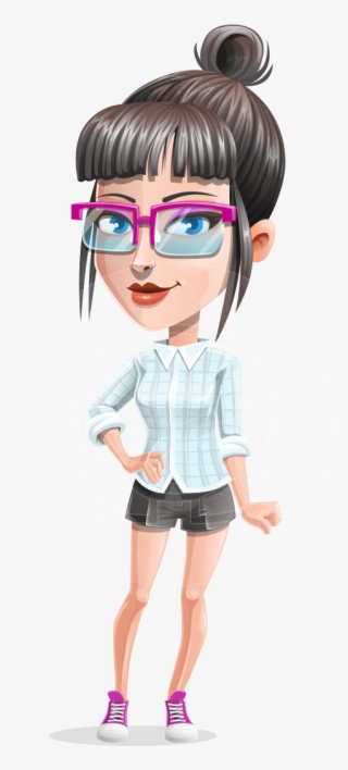 Margot The Hipster Pro - Cartoon