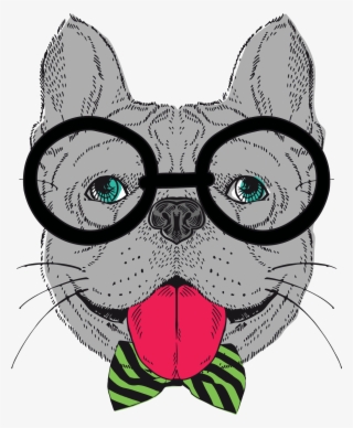 Perrito Con Lentes Dibujo