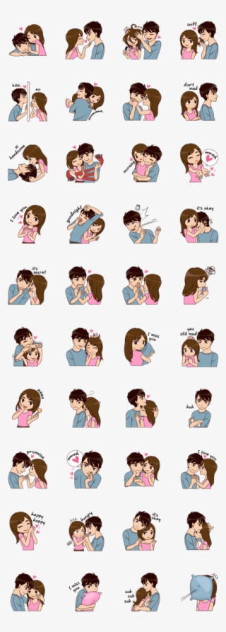 Cute, Funny, Lovely Couple Sticker For Those Who In - Revue Starlight Line Stickers