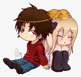 Anime Girl And Boy Hugging Pictures And Cliparts Download - Chibi Girl And Boy