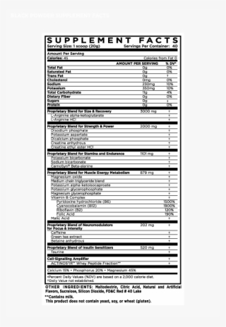Purchase Black Powder Fruit Explosion - Black Powder Pre Workout Label