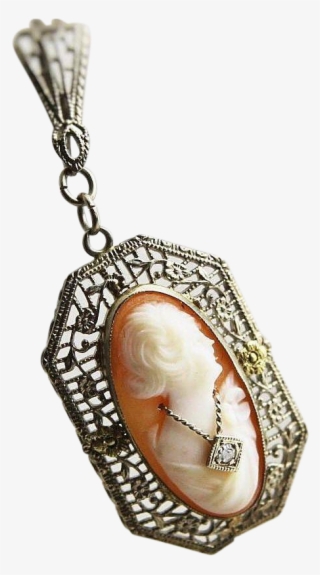 Png Black And White Stock Antique Edwardian K White - Locket