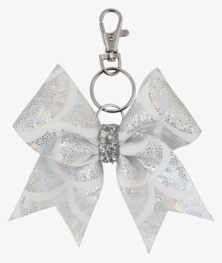 White Mermaid Scales I Love Cheer® Keyring - Keychain
