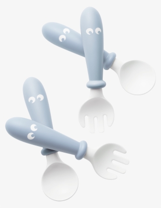 Baby Spoon And Fork, 4 Pcs New - Rocket