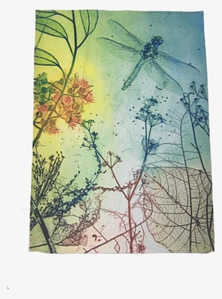 Dragonfly Tea Towel - Printmaking