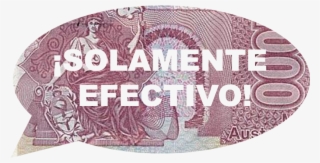 Cash Only In Spanish - Banknote