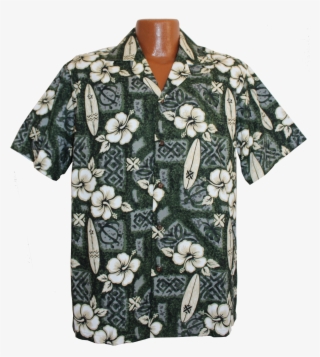 Big And Tall Hibiscus Surf Hawaiian Aloha Shirt - Blouse