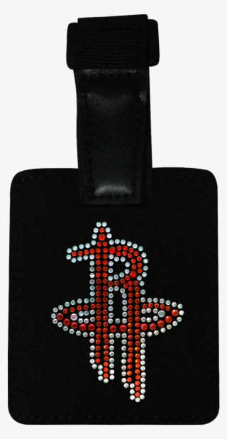Houston Rockets Rhinestone Luggage Tag - Cross