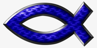Blue Ichthus - Circle