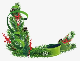 Новогодние Уголки, Christmas Corners, Christmas Corners - Clipart Christmas Border Png