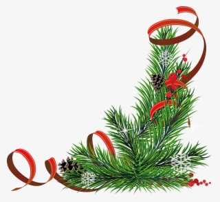 Christmas Corners Png - Background Parchment Christmas Red