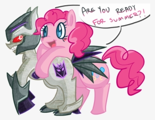 Pre Megatron Pinkie Pie Optimus Prime Kickback Soundwave - Megatron X Pinkie Pie