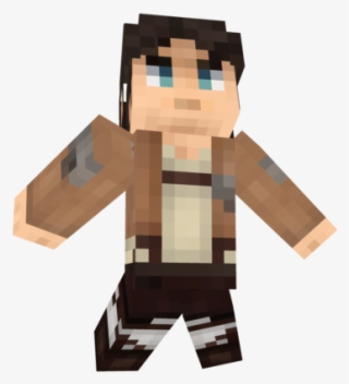 Attack On Titan Eren Yeager Minecraft Skin Png Eren - Toy