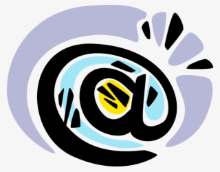 Vector Illustration Of Internet Electronic Mail Email - Circle