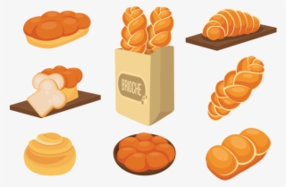 Brioche Icons Vector - Icones Padaria Png