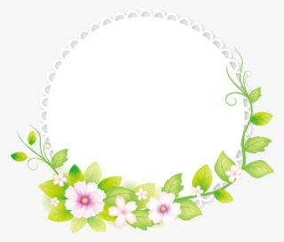 Flower Illustrator Frame Fresh Adobe Round - Round Flower Frame