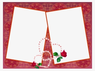 Moldura Para Duas Fotos Png - Birthday Wishes With A Cute Friend