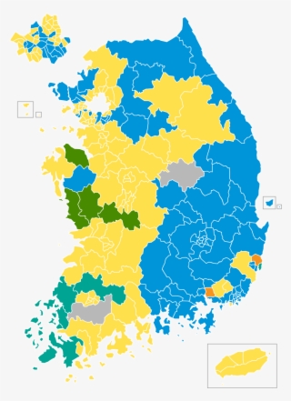 2004 South Korean Legislative Election - South Korea Population Distribution Map