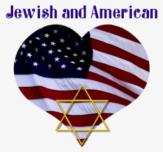 American Flag With Star Of David - Football T Shirt