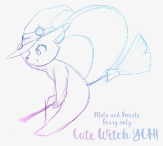 Cute Chibi Witch - Sketch