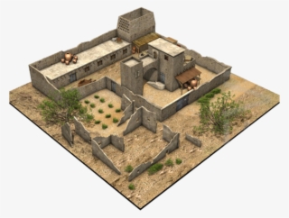 Casă Feniciană Canaanită Fortificată 02 Large Transparent - Medieval Architecture