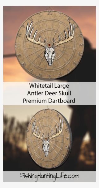 Whitetail Deer Hunting Dartboard - Circle