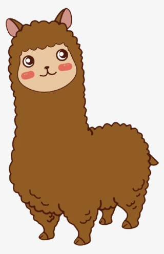 Clipart De Alpaca Sin Fondo Png - 羊 駝 卡通