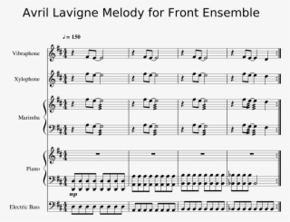 Avril Lavigne Front Ensemble Melody - Sheet Music