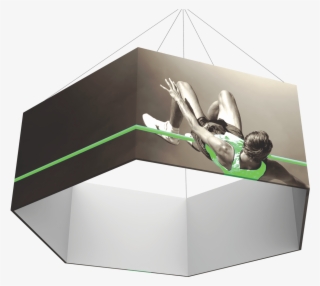 Hexagon Hanging Trade Show Banner - Cube