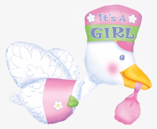 It's A Girl Baby Duck Balloon - Party City Balloons Its A Girl