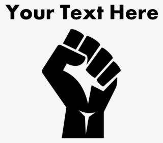 Custom Power Fist T-shirt - Sign