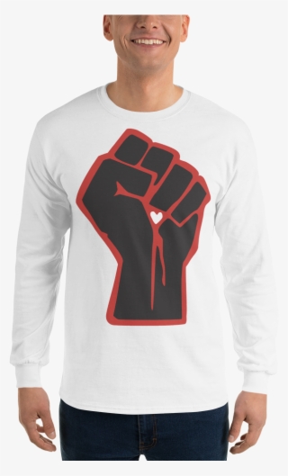 Long Sleeve "love Power Fist" - Long-sleeved T-shirt
