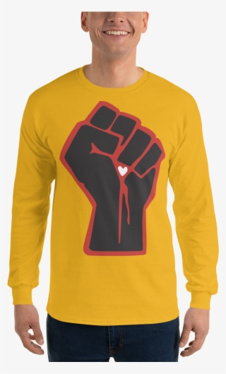 Long Sleeve "love Power Fist" - Long-sleeved T-shirt