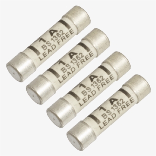 1a Uk Mains Plug Fuse - Silver