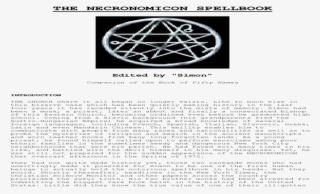Necronomicon Spells And Rituals