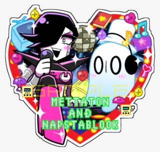 Mettaton And Napstablook アクリルキーホルダー - Cartoon