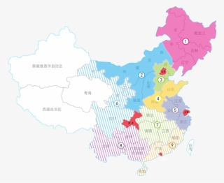 China Yoyo Corporation Regional Map - 10 Provinces In China
