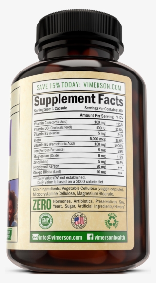 Biotin For Hair - Dietary Supplement