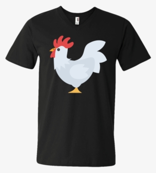 Chicken Emoji Men's V Neck T Shirt - Shirt
