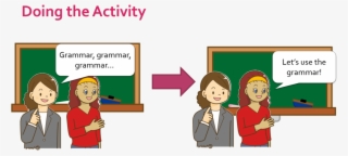 Doing The Activity - Cartoon
