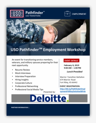 Flyer Uso Pathfinder Employment Workshop - Flyer
